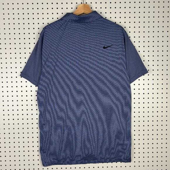 Nike 1 Cent Basketball Polo Large Penny Hardaway  ON COURT Blue Checkered READ - Picture 4 of 6